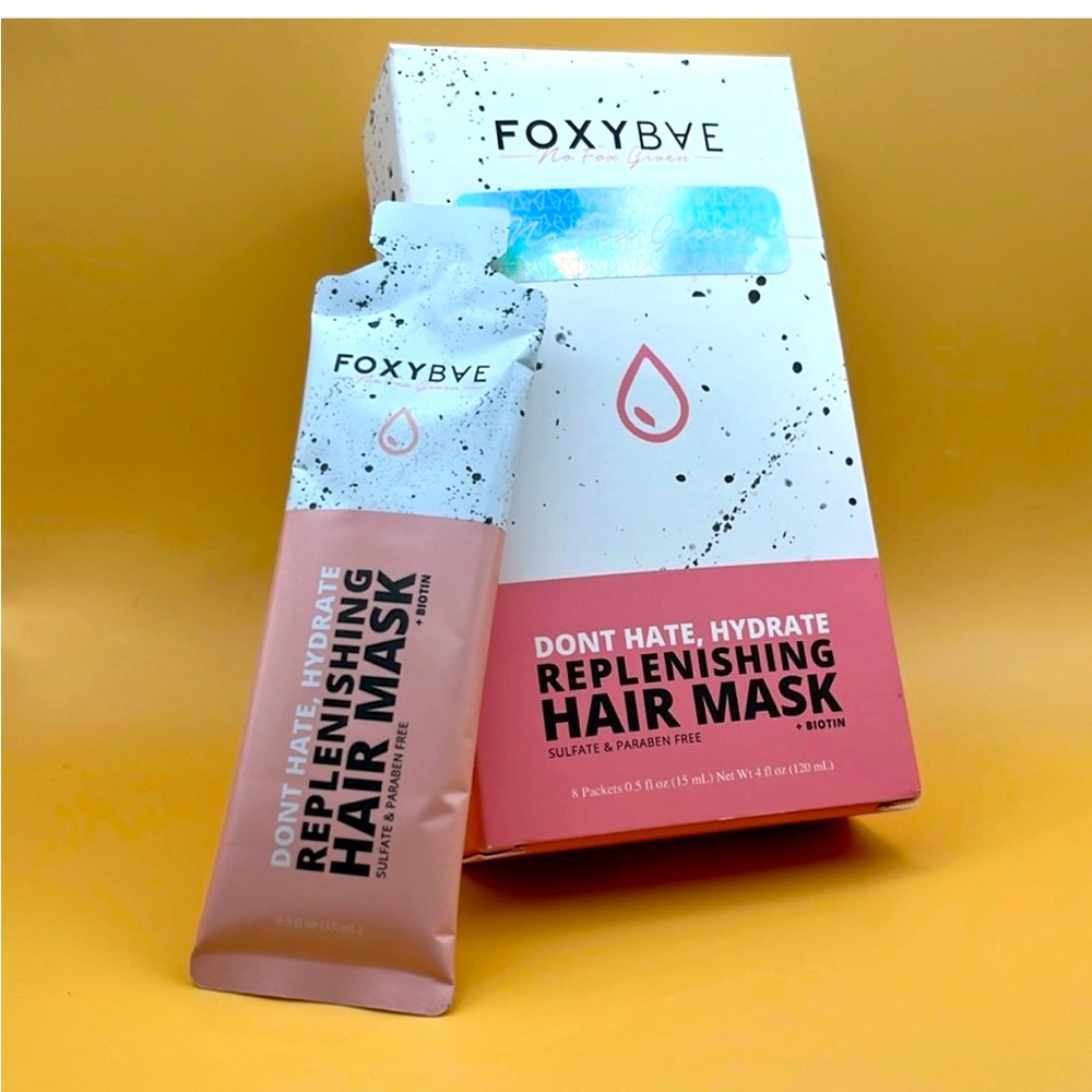 Foxybae - Don't Hate, Hydrate Hair Mask + Biotin 8 packets!
